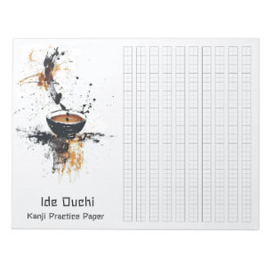 Bloco De Notas Documento de Prática Kanji, Art, Café, Escoteiro A