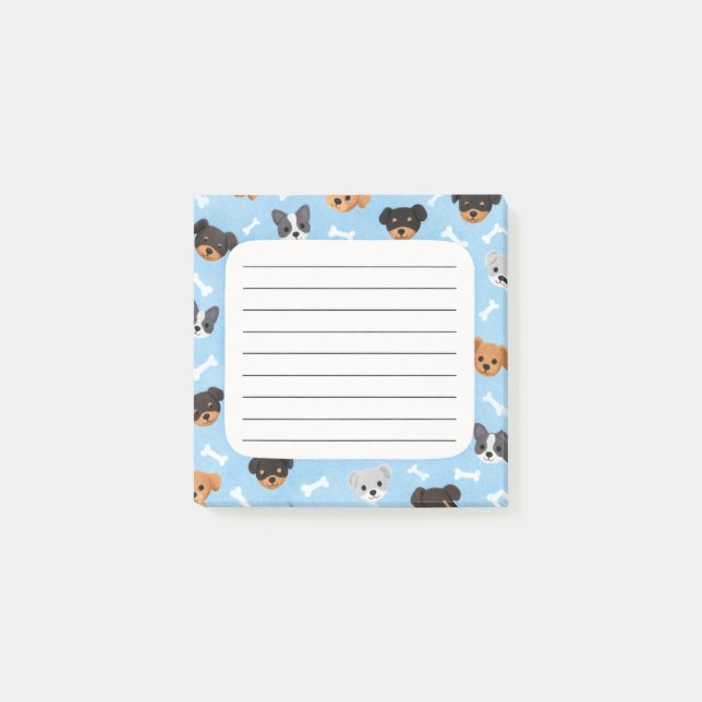 Bloco De Notas Dogs Post-It Notes (Frente)
