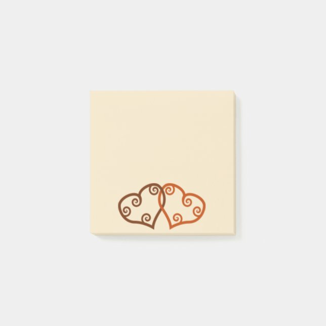 Bloco De Notas Dois Corações Enredados (Frente)