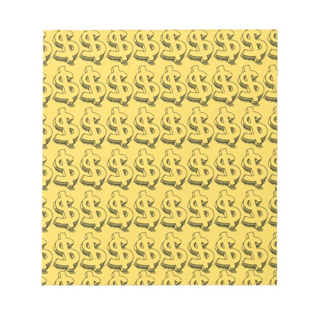 Bloco De Notas dólar de ouro (Frente)