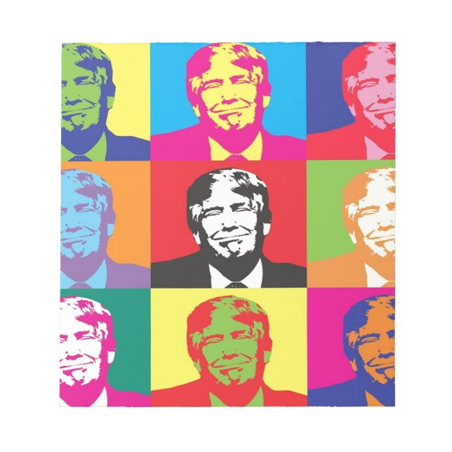Bloco De Notas Donald Trump Pop Art (Frente)