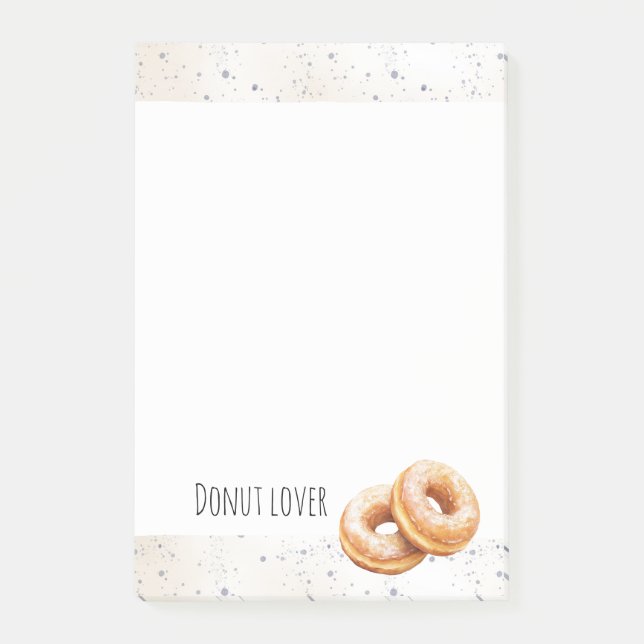 Bloco De Notas Donuts Recheados Doces Guloseimas (Frente)