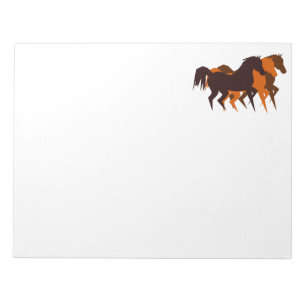 Bloco de notas dos cavalos