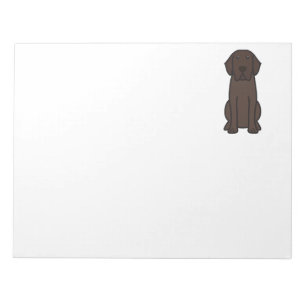 Bloco de notas dos desenhos animados do cão de