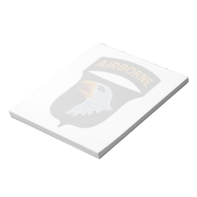 Bloco de notas dos veteranos da 101ª aerotransport (Invertido)