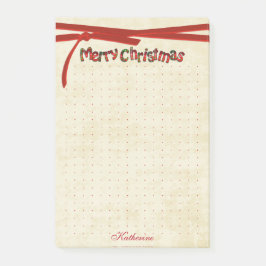 Bloco De Notas Dot Grid Felry Natal Tartan