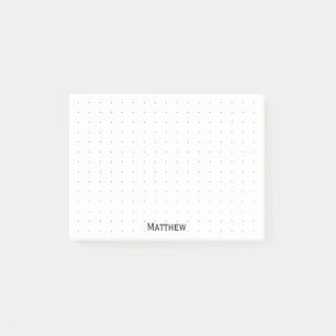 Bloco De Notas Dotado Seu nome é Corporate Minimalist Black