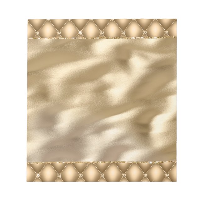 Bloco De Notas Dourada Glam Glitzy Jewel (Frente)