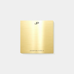 Bloco De Notas Dourado e elegante Modelo moderno, simples
