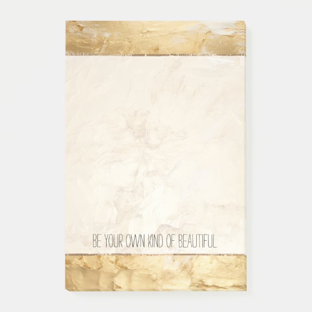 Bloco De Notas Dourado pintado (Frente)