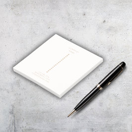 Bloco De Notas Dourado ponto mínimo profissional simples