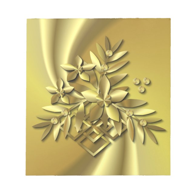 Bloco De Notas Dourado puro (Frente)