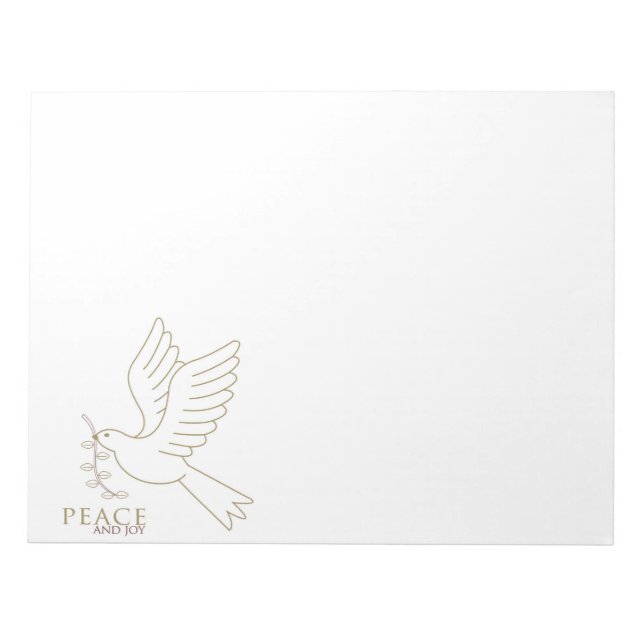 Bloco De Notas Dove of peace (Frente)