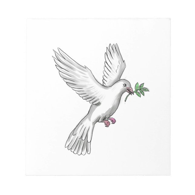 Bloco De Notas Dove Olive Leaf Tattoo (Frente)