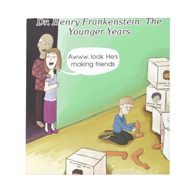 Bloco De Notas Dr. Henry Frankstien Youthful Anos (Frente)
