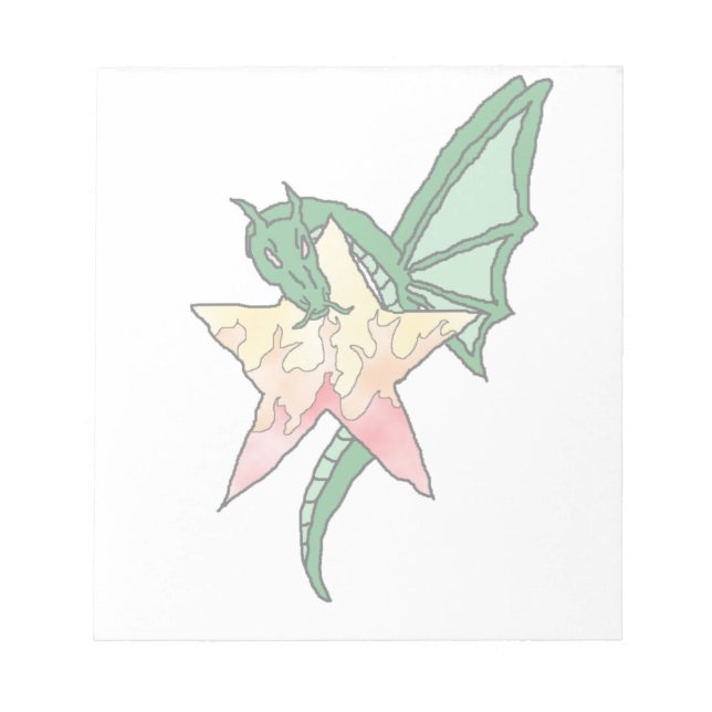 Bloco De Notas Dragão de Fogo (Frente)