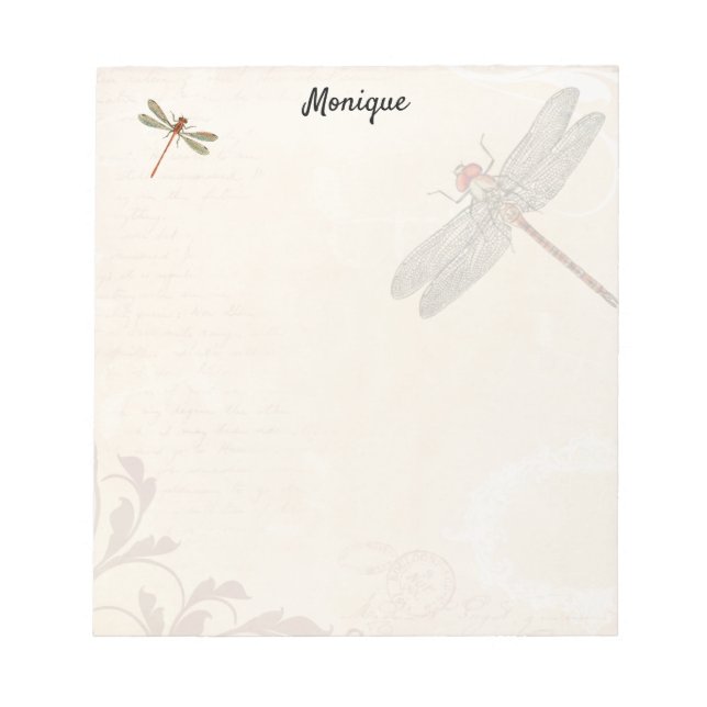 Bloco De Notas Dragonflies Notepad (Frente)
