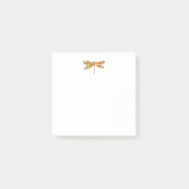 Bloco De Notas Dragonfly Amarelo (Frente)