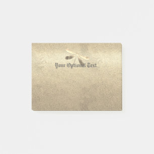 Bloco De Notas Dragonfly Dourada