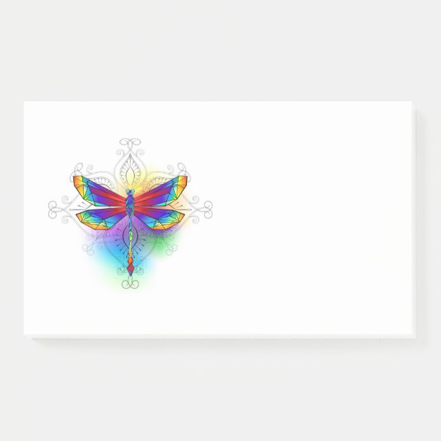 Bloco De Notas Dragonfly Poligonal (Frente)