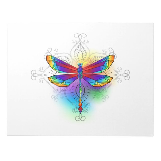 Bloco De Notas Dragonfly Poligonal (Frente)