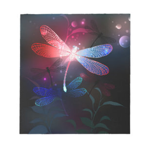 Bloco De Notas Dragonfly vermelha