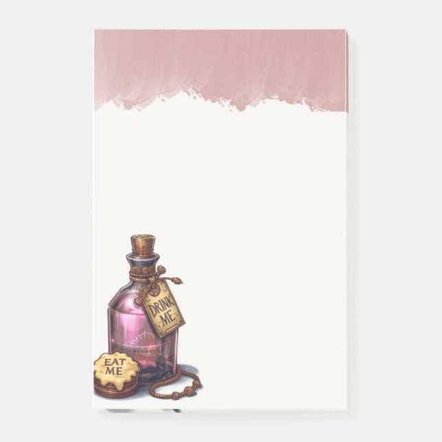Bloco De Notas Drink Me Wonderland (Frente)