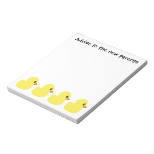 Bloco de notas "Ducky" de borracha