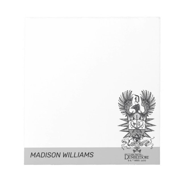 Bloco De Notas Dumbledore's Crest (Frente)