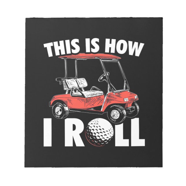 Bloco De Notas É Assim Que O Golfer Roll (Frente)