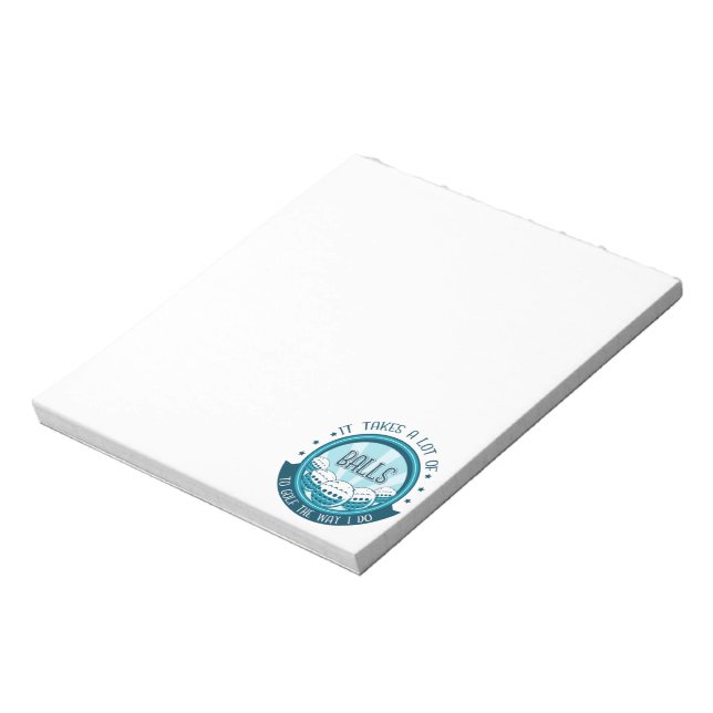 Bloco De Notas É Preciso Muitas Bolas Para Golfe Da Maneira Que E (Invertido)