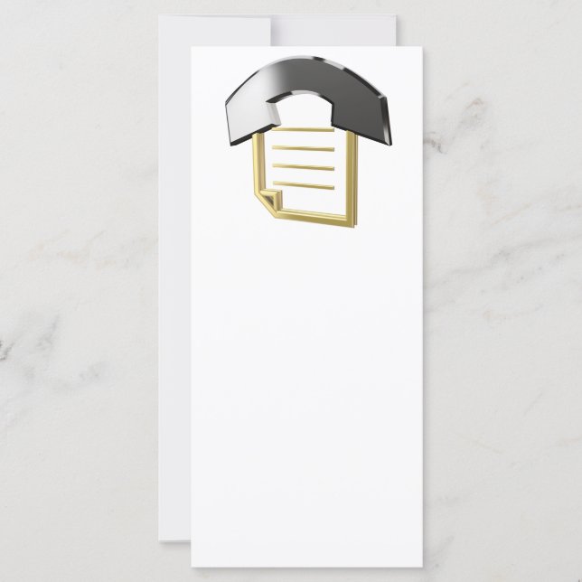 Bloco de notas e telefone (Frente)