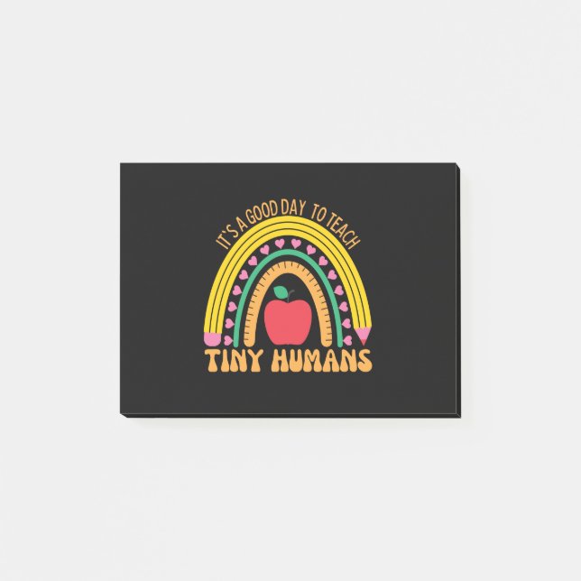Bloco De Notas É Um Bom Dia Ensinar Humanos Pequenos (Frente)
