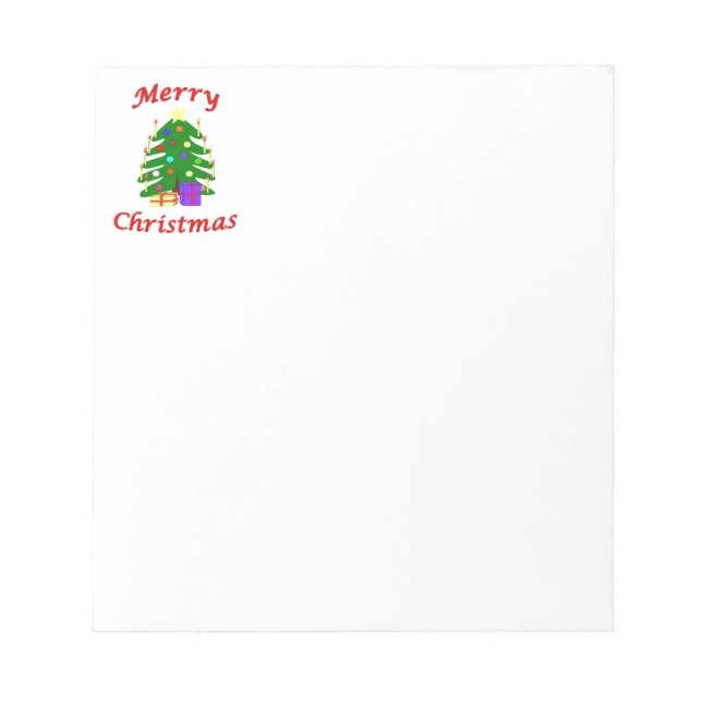 Bloco De Notas É uma árvore de Natal alegre! (Frente)