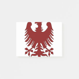 Bloco De Notas Eagle Casaco Arms Phoenix Maroon Nobilly Heraldic
