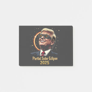 Bloco De Notas Eclipse Solar Parcial 2025 Astronomy Trump