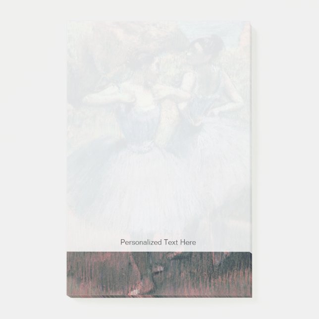 Bloco De Notas Edgar Degas| Dançarinos em Violeta (Frente)