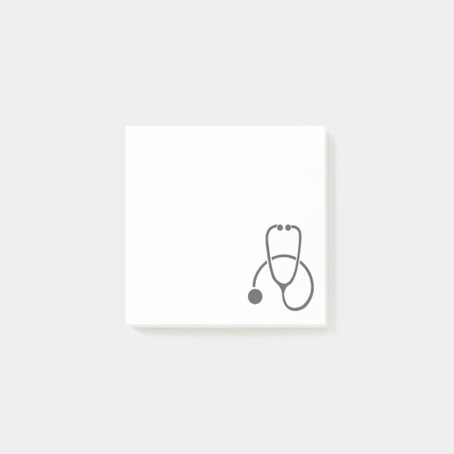 Bloco De Notas Eetoscópio de Cinza na moda no Pastel Azul (Frente)