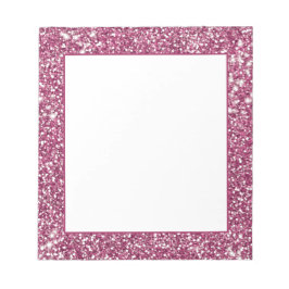 Bloco De Notas Efeito Gráfico de Textura de Brilho Rosa Falso