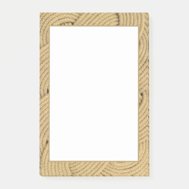 Bloco De Notas Efeito Nó de Corda Náutica (Frente)