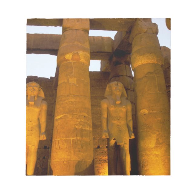 Bloco De Notas Egito, Luxor. Templo de Karnack. (Frente)