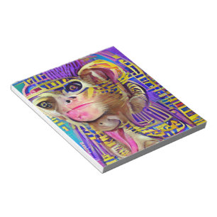 Bloco De Notas Egyptian Monkey