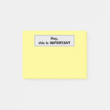 Ei, isto é importante (amarelo)