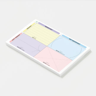 Bloco De Notas Eisenhower Matrix Post It