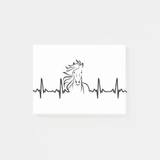 Bloco De Notas ekg do cavalo