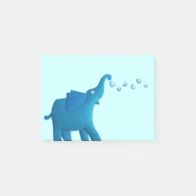 Bloco De Notas elefante azul (Frente)