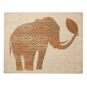Bloco De Notas Elefante - Design de Arte Tribal