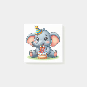 Bloco De Notas Elefante Fofo Aniversário de 11 anos