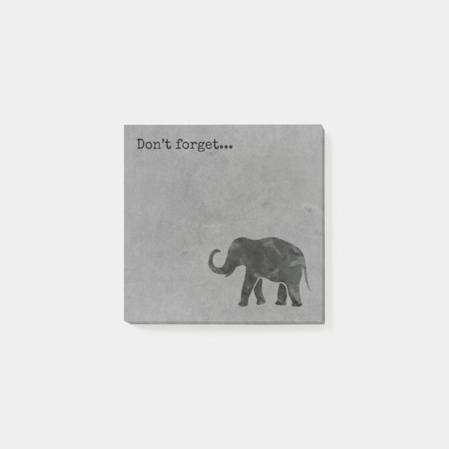 Bloco De Notas Elefante “não esqueça” (Frente)
