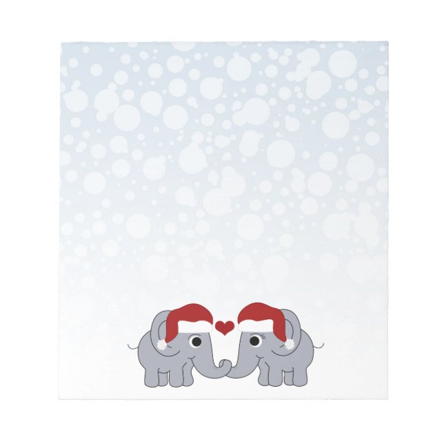 Bloco De Notas Elefante Natal (Frente)